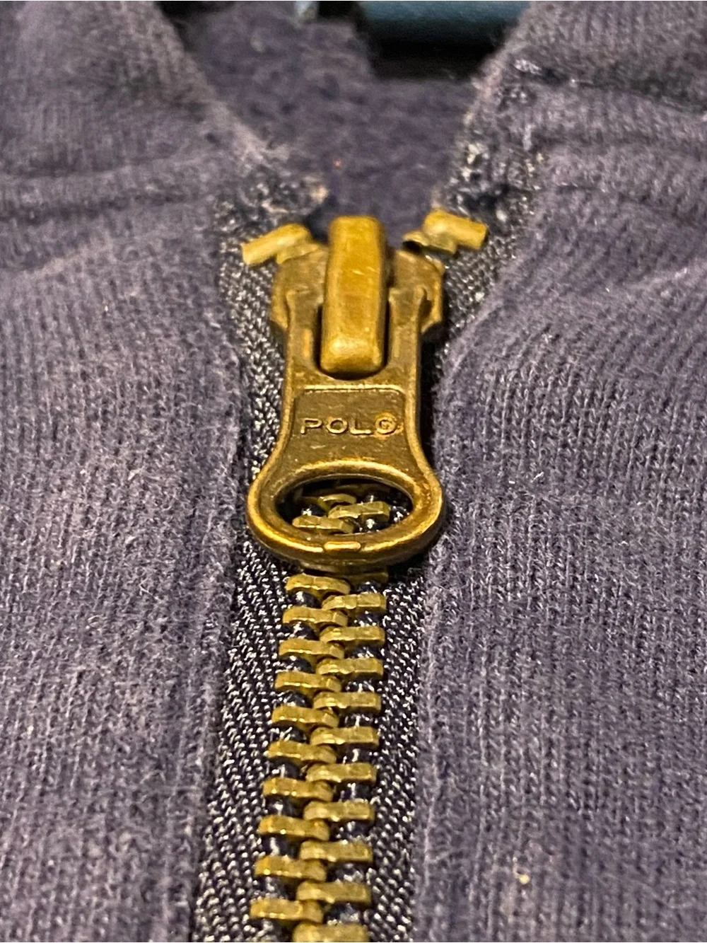 Vintage Polo by Ralph Lauren Kids Navy Zip-Up Hoodie 24m